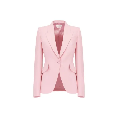 Alexander McQueen Peak Shoulder Pad Single Breasted Blazer