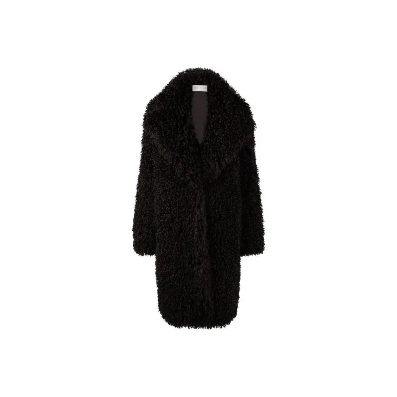NINA RICCI Faux fur Oversized Coat-0