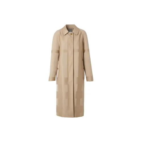 Burberry Trench Coats Women's Yellow