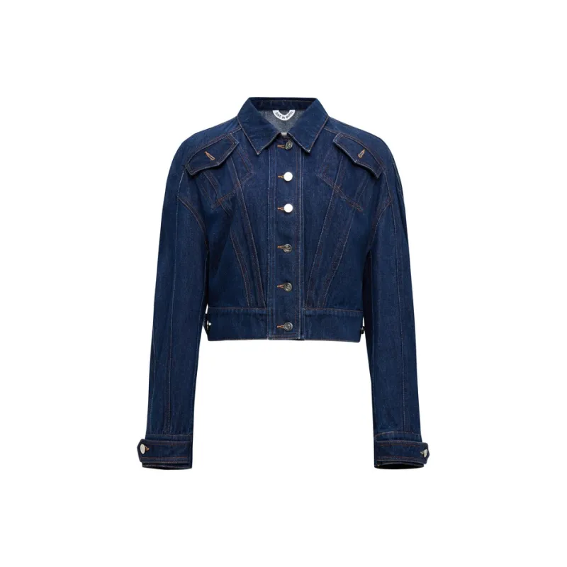 Lost In Echo Cropped Coats Women's-2