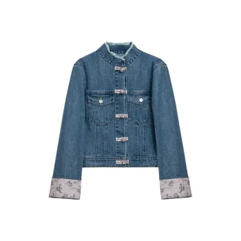 SUMU Denim Jackets Women's Blue