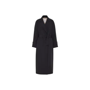 Brunello Cucinelli Long Belted Down Coat