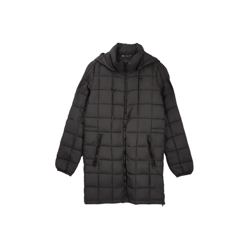 ZARA Puffer Jacket Women's Black-0