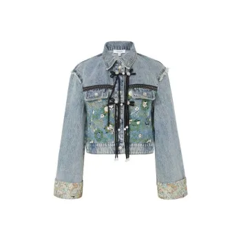 LULUALWAYS Denim Jacket Women's Blue