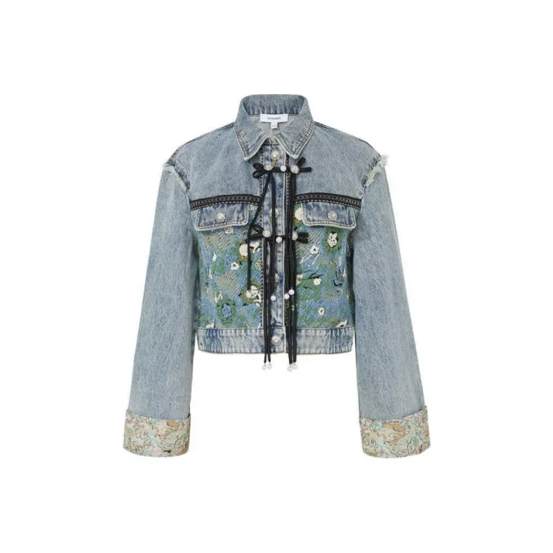 LULUALWAYS Denim Jacket Women's Blue-0