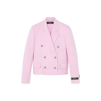 VERSACE Malfilé Double breasted Blazer