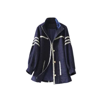 Fele.d Coats Women's Navy Blue