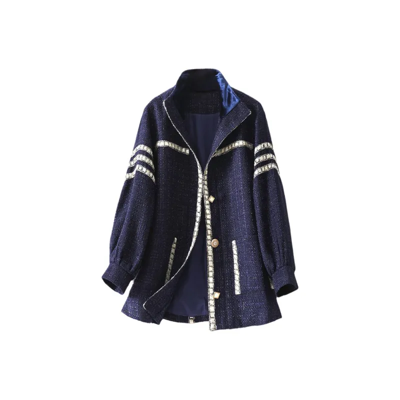 Fele.d Coats Women's Navy Blue-0