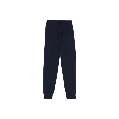Burberry Knitted Sweatpants Women's Dark Charcoal Blue