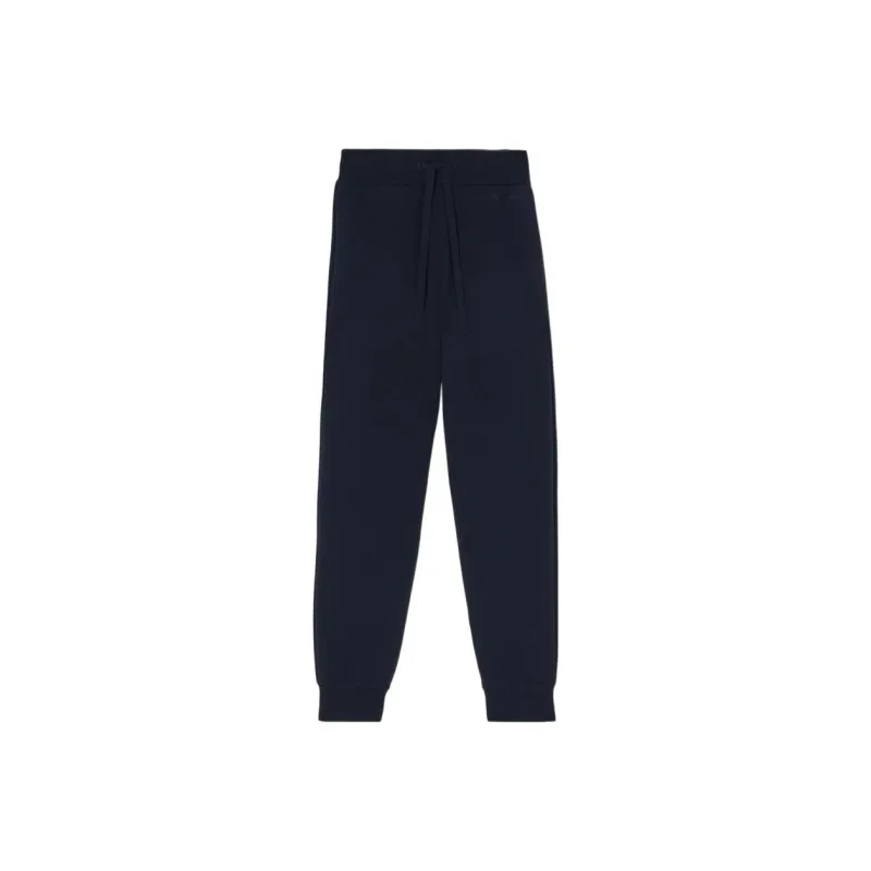 Burberry Knitted Sweatpants Women's Dark Charcoal Blue-0
