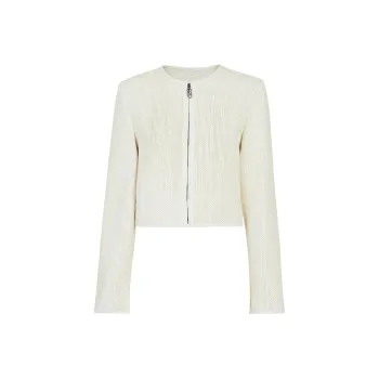 FENDI Leather Jackets Women's White