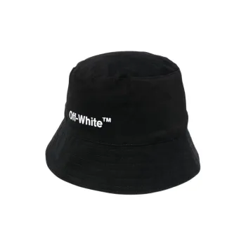 OFF WHITE Helvetica Cotton Bucket Hat