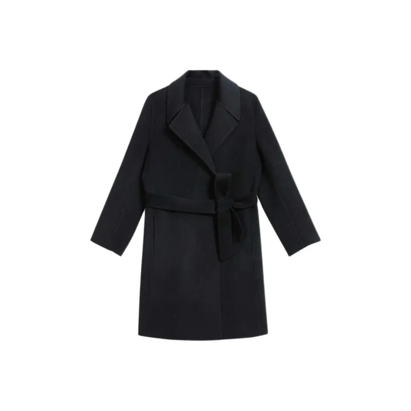 Yiner Coats Women's Black-0