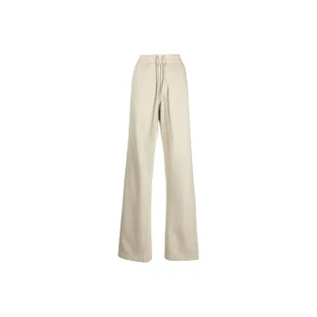 RICK OWENS/RO FW22 Knitted Sports Pants Women's Ecru