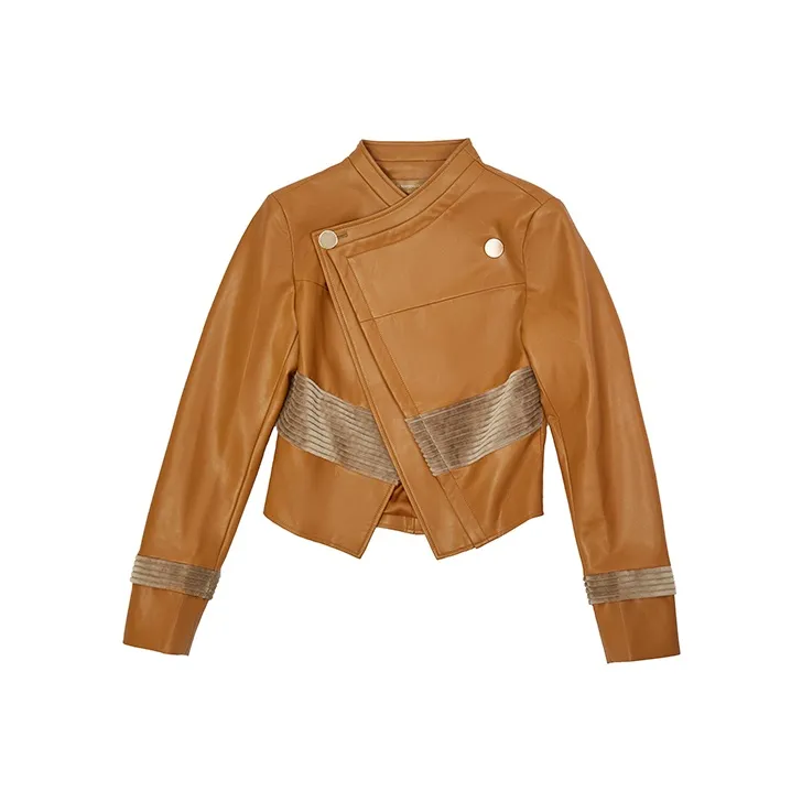 D. MARTINA QUEEN Cropped Coats Women's Orange-0