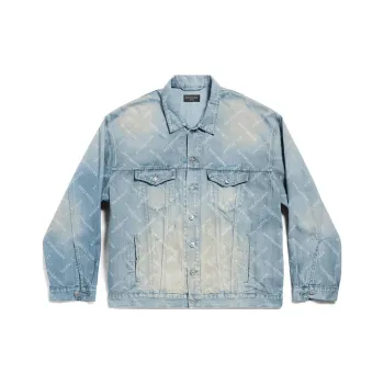 Balenciaga Logo print Denim Jacket
