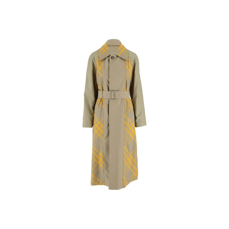 Burberry Checked Belted Waist Reversible Trench Coat-0