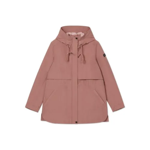 AIGLE GORE TEX Windbreaker Jacket Women's Deep Rosewood Pink