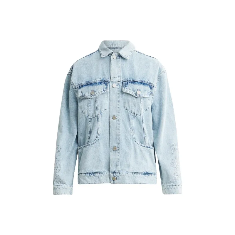 HOLZWEILER Denim Jackets Women's Light Blue-0