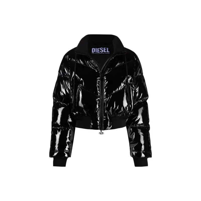 DIESEL Cropped Coats Women's Black-0