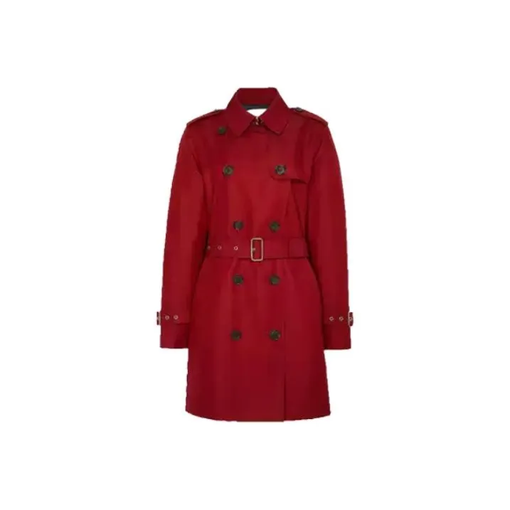 COACH Trench Coats Women's Red-0