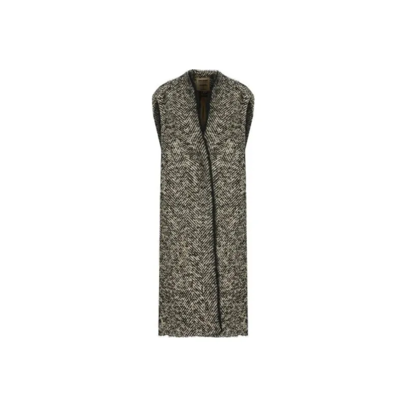 UMA WANG Middleton V Neck Sleeveless Coat-0