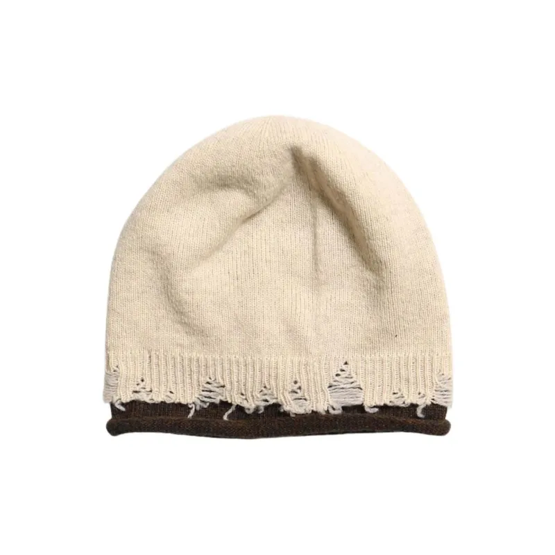 Yohji Yamamoto Sherpa Beanies Unisex Beige-0