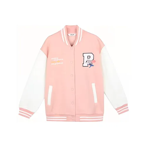 Tonlion Baseball Jacket Women's Cherry Blossom Pink