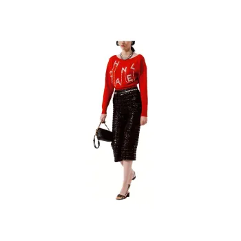 CHANEL SS21 Casual Pants Women's Black