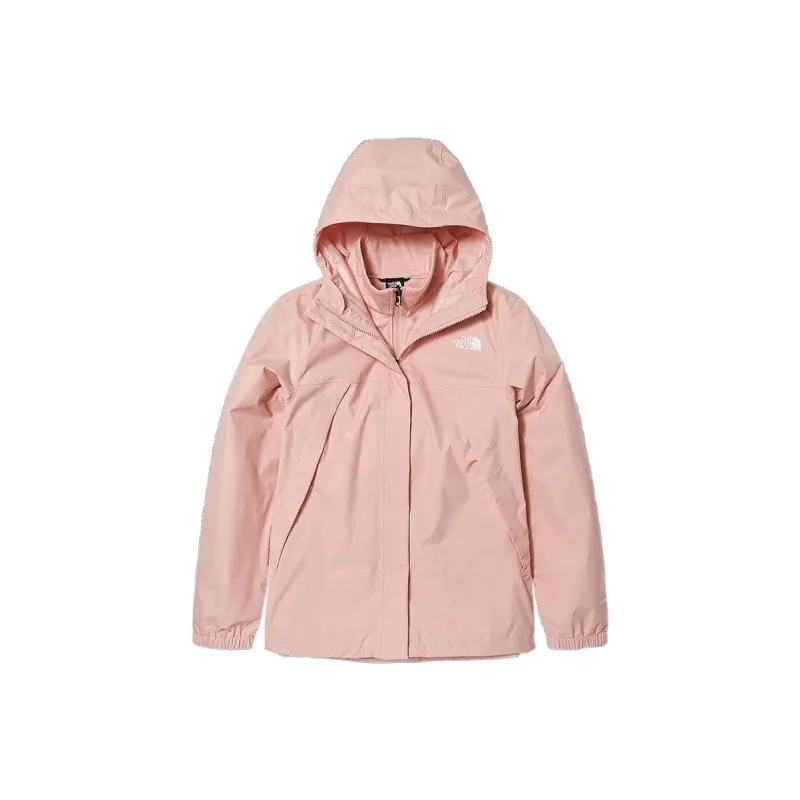 THE NORTH FACE Outdoor Hiking Waterproof, Windproof, Breathable, And Thermal Windbreaker Jacket Women's Pink-0