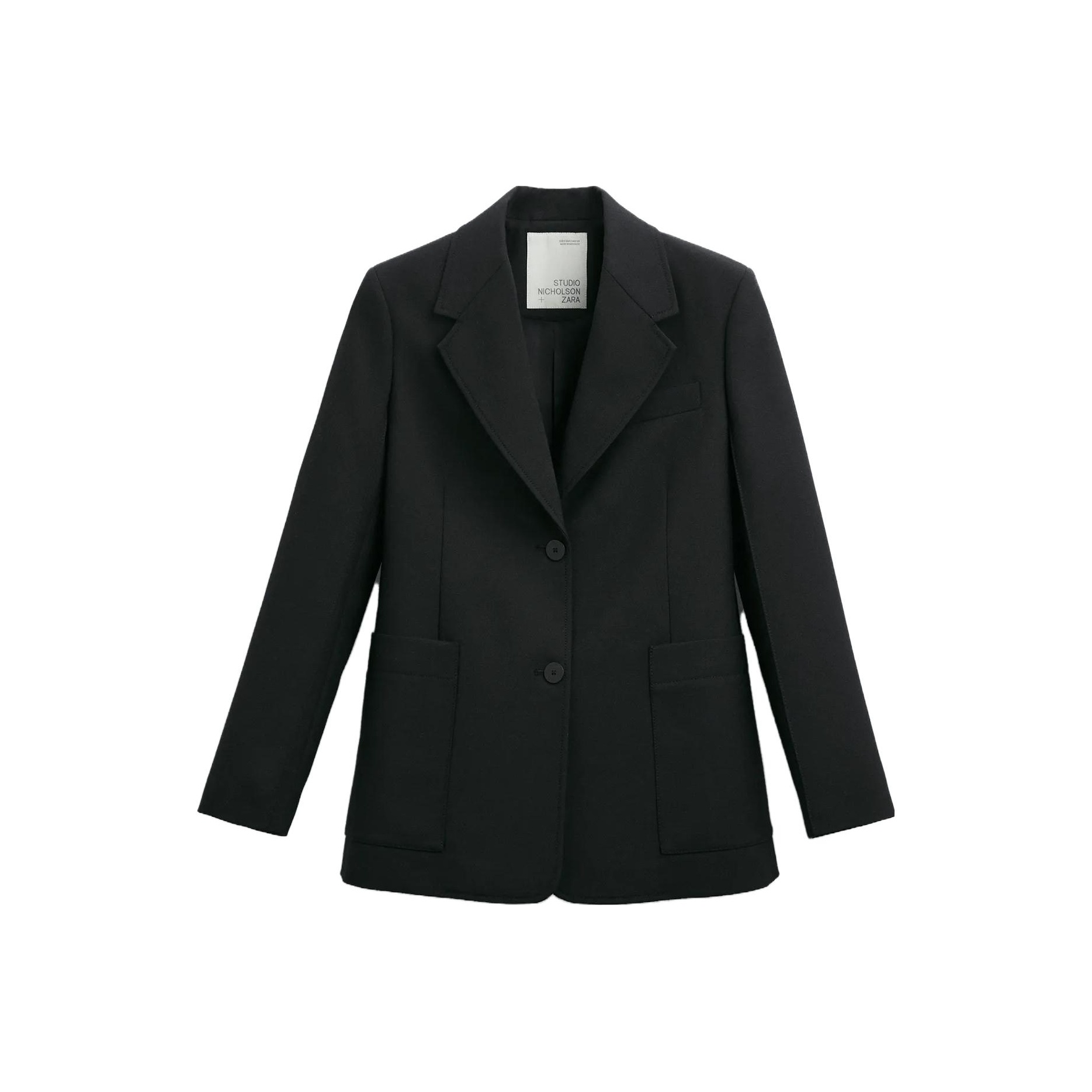 ZARA - Studio Nicholson Zara ピーコート レザーパッチ Mの通販