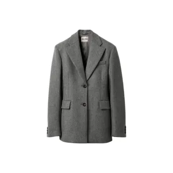 MIU MIU Business Suits Coats Women's Red Iron Ore