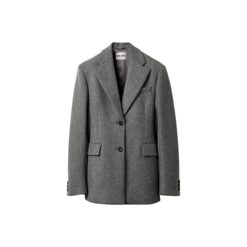 MIU MIU Business Suits Coats Women's Red Iron Ore-0