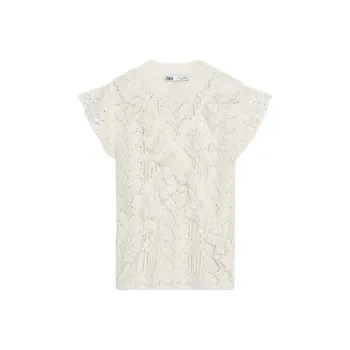 ZARA Knitwear Women's Raw White