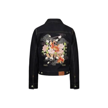 EVISU Denim Jackets Women's Denim Blue