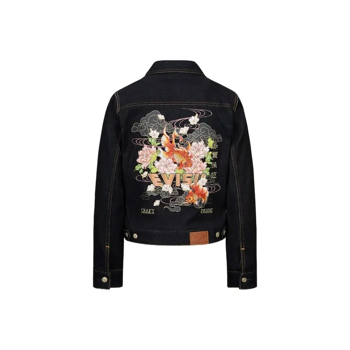 EVISU Denim Jackets Women's Denim Blue-0