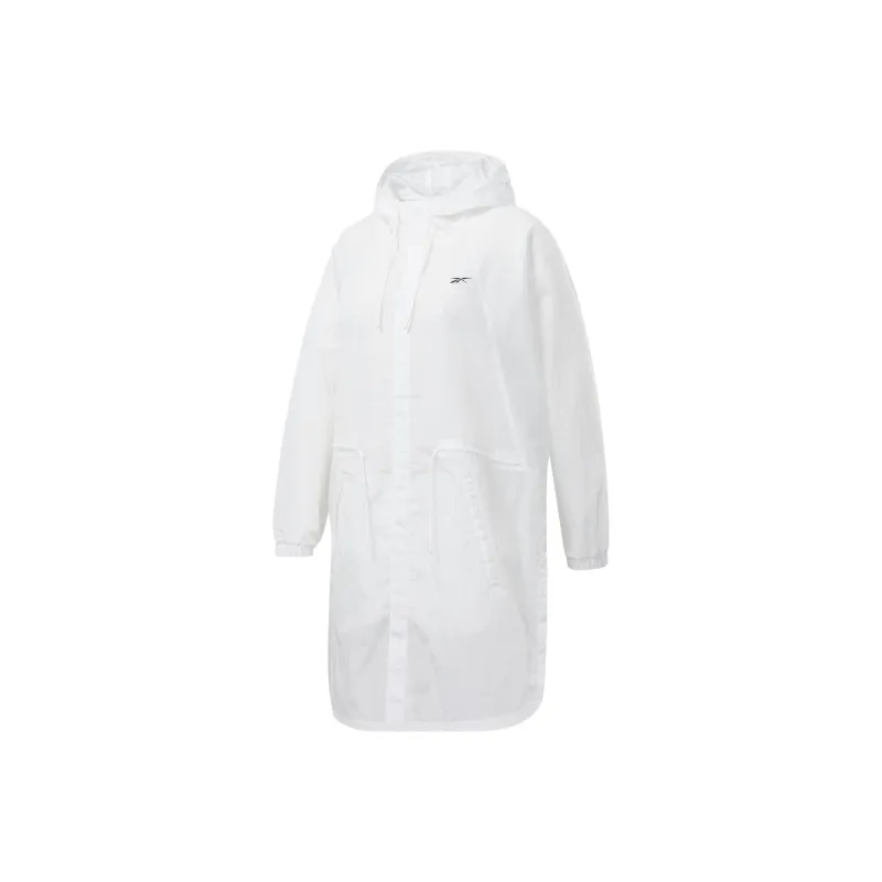 Reebok W WORKOUT READY Trench Coat Women's White-0
