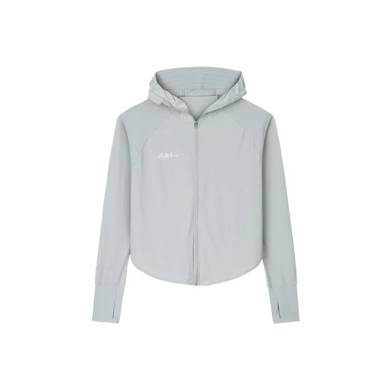 Anta Variety Training Collection Sun Protection Clothing Women's Star Diamond Gray-0