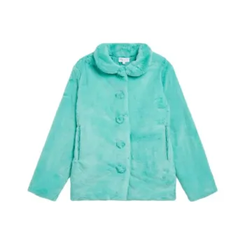 Agnes B. Velvet-feel Coat Women's Green