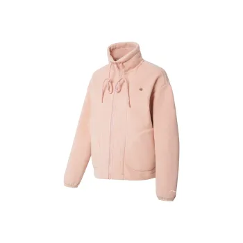 LINING Training Series Velvet Jackets Women's New Mist Rose Pink