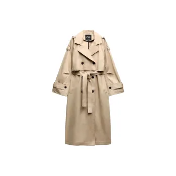 ZARA Trench Coat Women's Light Camel