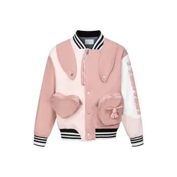 1 TROP FORT Baseball Jacket Women's Pink