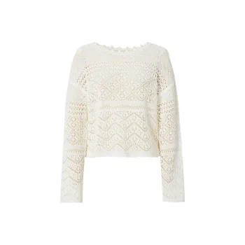 Hopeshow Knitwear Women's Ecru 004
