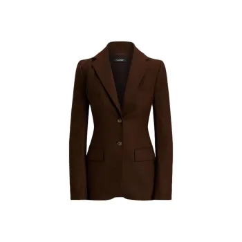 LAUREN RALPH LAUREN Glen-plaid Belted Blazer