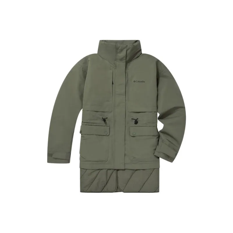 Columbia Puffer Jackets Women's Green-0