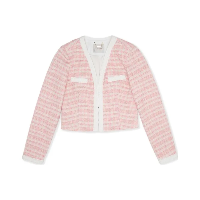 GUESS Cropped Coats Women's Pink-0