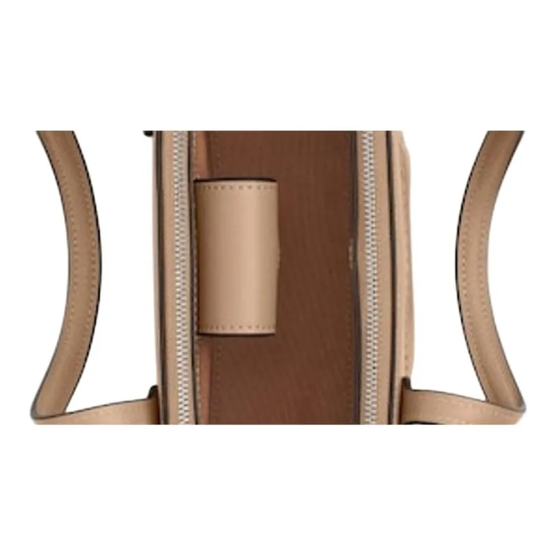 COACH Cow Leather Tote Bag, Shopping Bag, Shoulder Bag, Crossbody Bag, Handbag Trumpets Women's Beige-3
