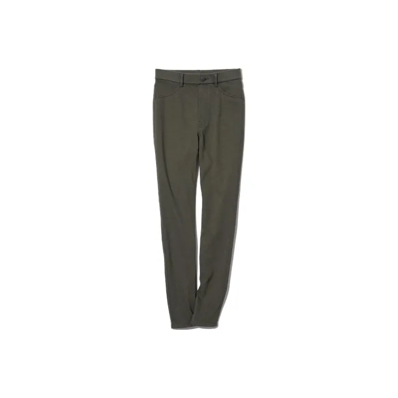 UNIQLO Knitted Sweatpants Women's Dark Olive-0