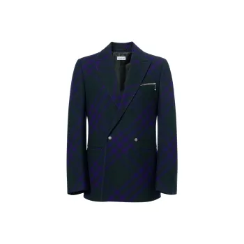 Burberry FW23 Business Suits Coats Women's Dark Purple