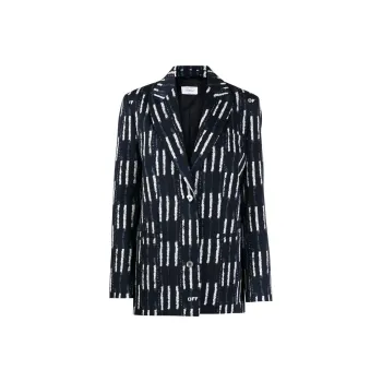 OFF WHITE Business Suit Coat Regular Fit Women's Black